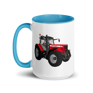 The Tractor Mugs Store Massey Ferguson 6480 | Mug with Color Inside Quality Farmers Merch