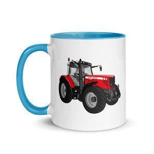 The Tractor Mugs Store Massey Ferguson 6480 | Mug with Color Inside Quality Farmers Merch