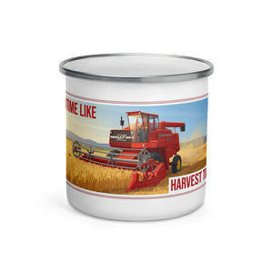 The Tractor Mugs Store Massey Ferguson 760 NO TIME LIKE HARVEST TIME! | Enamel Mug Quality Farmers Merch