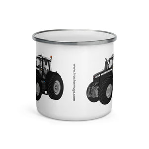 The Tractor Mugs Store Massey Ferguson 7726S Black Beauty | Enamel Mug Quality Farmers Merch