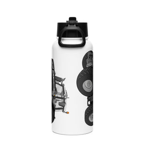 The Tractor Mugs Store Massey Ferguson 7726S Black Beauty | Stainless Steel Water Bottle Quality Farmers Merch