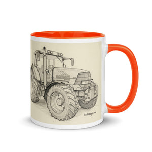 The Tractor Mugs Store McCormick MTX 200 Pencil Sketch | Mug with Color Inside Quality Farmers Merch