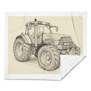 The Tractor Mugs Store McCormick MTX 200 Pencil Sketch | Throw Blanket Quality Farmers Merch