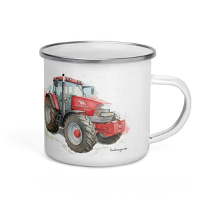 The Tractor Mugs Store McCormick MTX 200 Watercolor | Enamel Mug Quality Farmers Merch