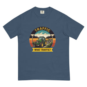 The Tractor Mugs Store Midnight / S John Deere 6930 TRAFFIC WHAT TRAFFIC? Outdoor | Unisex Premium T-shirt Quality Farmers Merch