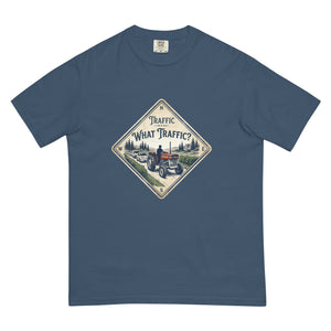 The Tractor Mugs Store Midnight / S Massey Ferguson 135 TRAFFIC WHAT TRAFFIC? Heritage | Unisex Premium T-shirt Quality Farmers Merch