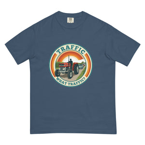 The Tractor Mugs Store Midnight / S Massey Ferguson 135 TRAFFIC WHAT TRAFFIC? Retro | Unisex Premium T-shirt Quality Farmers Merch