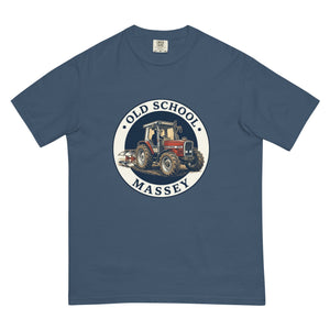 The Tractor Mugs Store Midnight / S Massey Ferguson 3075 OLD SCHOOL MASSEY Engraving | Unisex Premium T-shirt Quality Farmers Merch