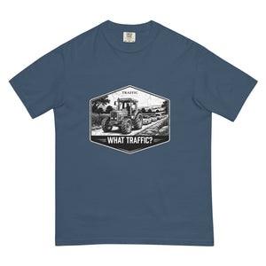 The Tractor Mugs Store Midnight / S Massey Ferguson 3075 TRAFFIC WHAT TRAFFIC? Moose | Unisex Premium T-shirt Quality Farmers Merch