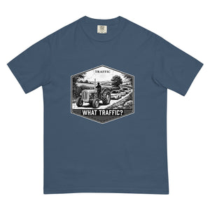 The Tractor Mugs Store Midnight / S Massey Ferguson 35X TRAFFIC WHAT TRAFFIC? Moose | Unisex Premium T-shirt Quality Farmers Merch