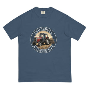 The Tractor Mugs Store Midnight / S Massey Ferguson 390T OLD SCHOOL MASSEY FERGUSON Engraving | Unisex Premium T-shirt Quality Farmers Merch
