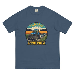 The Tractor Mugs Store Midnight / S New Holland TM 135 TRAFFIC WHAT TRAFFIC? Outdoor | Unisex Premium T-shirt Quality Farmers Merch