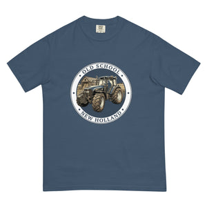 The Tractor Mugs Store Midnight / S New Holland TM 155 OLD SCHOOL NEW HOLLAND Engraving | Unisex Premium T-shirt Quality Farmers Merch
