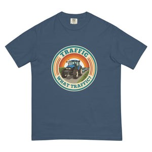 The Tractor Mugs Store Midnight / S New Holland TM 155 TRAFFIC WHAT TRAFFIC? Retro | Unisex Premium T-shirt Quality Farmers Merch