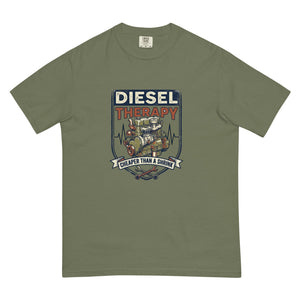 The Tractor Mugs Store Moss / S Diesel Therapy | Unisex Premium T-shirt Quality Farmers Merch