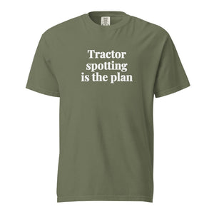 The Tractor Mugs Store Moss / S Tractor Spotting Is the Plan | Unisex Premium T-shirt Quality Farmers Merch