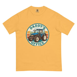 The Tractor Mugs Store Mustard New Holland TM 135 DADDY'S OFFICE Retro | Unisex Premium T-shirt Quality Farmers Merch