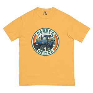 The Tractor Mugs Store Mustard New Holland TM 155 DADDY'S OFFICE Retro | Unisex Premium T-shirt Quality Farmers Merch