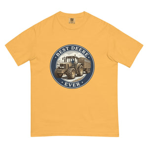 The Tractor Mugs Store Mustard / S John Deere 6930 BEST DEERE EVER Engraving | Unisex Premium T-shirt Quality Farmers Merch