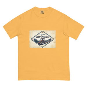 The Tractor Mugs Store Mustard / S John Deere 7810 TRAFFIC WHAT TRAFFIC? Heritage | Unisex Premium T-shirt Quality Farmers Merch
