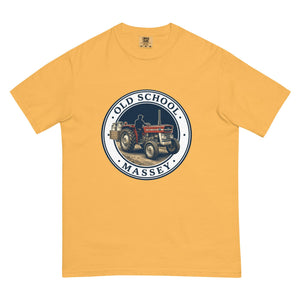 The Tractor Mugs Store Mustard / S Massey Ferguson 135 OLD SCHOOL MASSEY Engraving | Unisex Premium T-shirt Quality Farmers Merch