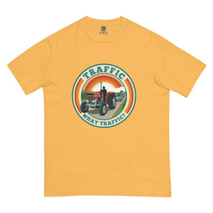 The Tractor Mugs Store Mustard / S Massey Ferguson 135 TRAFFIC WHAT TRAFFIC? Retro | Unisex Premium T-shirt Quality Farmers Merch