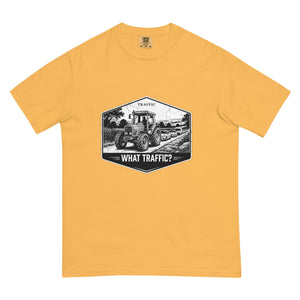 The Tractor Mugs Store Mustard / S Massey Ferguson 3075 TRAFFIC WHAT TRAFFIC? Moose | Unisex Premium T-shirt Quality Farmers Merch