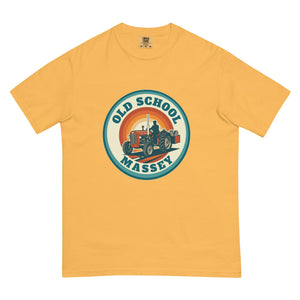 The Tractor Mugs Store Mustard / S Massey Ferguson 35X OLD SCHOOL MASSEY Retro | Unisex Premium T-shirt Quality Farmers Merch