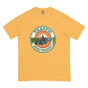 The Tractor Mugs Store Mustard / S Massey Ferguson 35X TRAFFIC WHAT TRAFFIC? Retro | Unisex Premium T-shirt Quality Farmers Merch