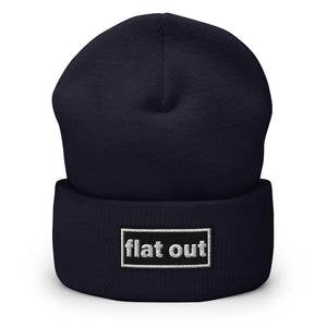 The Tractor Mugs Store Navy OASIS Style 'Flat Out' | Cuffed Beanie Quality Farmers Merch