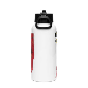 The Tractor Mugs Store New Holland 274 Square Baler | Stainless steel water bottle with a straw lid Quality Farmers Merch