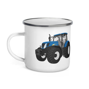 The Tractor Mugs Store New Holland 7040 | Enamel Mug Quality Farmers Merch