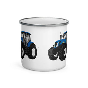 The Tractor Mugs Store New Holland 7040 | Enamel Mug Quality Farmers Merch