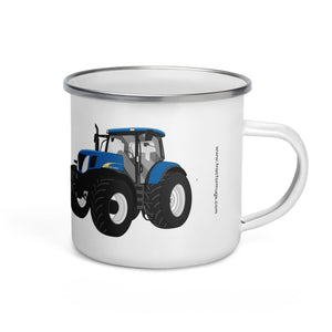 The Tractor Mugs Store New Holland 7040 | Enamel Mug Quality Farmers Merch