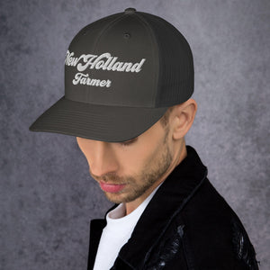 The Tractor Mugs Store New Holland Retro | 70's Trucker Cap Quality Farmers Merch