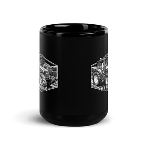 The Tractor Mugs Store New Holland TM 135 OLD SCHOOL NEW HOLLAND Moose | Black Mug Quality Farmers Merch