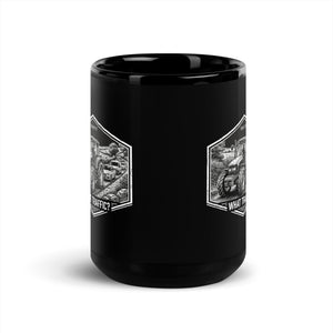 The Tractor Mugs Store New Holland TM 135 TRAFFIC WHAT TRAFFIC? Moose | Black Mug Quality Farmers Merch