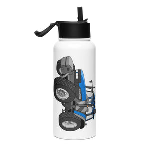 The Tractor Mugs Store New Holland TM 150 Super Steer | Stainless Steel Water Bottle Quality Farmers Merch