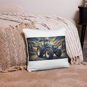 The Tractor Mugs Store New Holland TM 155  | Art Deco Pillow Case Quality Farmers Merch