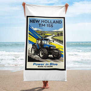 The Tractor Mugs Store New Holland TM 155 | Retro Towel Quality Farmers Merch