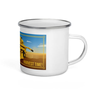 The Tractor Mugs Store New Holland TR 89 NO TIME LIKE HARVEST TIME! | Enamel Mug Quality Farmers Merch