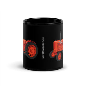The Tractor Mugs Store Nuffield Universal 4 | Black Glossy Mug Quality Farmers Merch