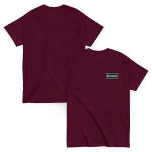 The Tractor Mugs Store Oasis Style Farmer Unisex | Classic Tee Embroidered Quality Farmers Merch