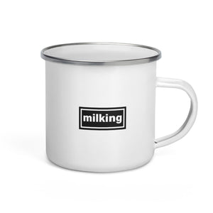 The Tractor Mugs Store Oasis Style Milking | Enamel Mug Quality Farmers Merch
