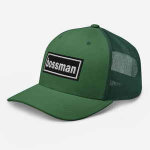 The Tractor Mugs Store Oasis Style Retro Bossman | Trucker Cap Quality Farmers Merch