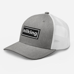 The Tractor Mugs Store Oasis Style Retro Milking | Trucker Cap Quality Farmers Merch