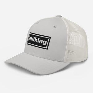 The Tractor Mugs Store Oasis Style Retro Milking | Trucker Cap Quality Farmers Merch