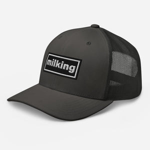 The Tractor Mugs Store Oasis Style Retro Milking | Trucker Cap Quality Farmers Merch