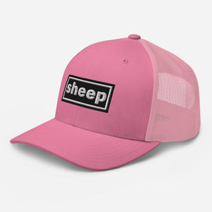 The Tractor Mugs Store Oasis Style Retro Sheep | Trucker Cap Quality Farmers Merch