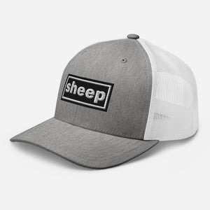 The Tractor Mugs Store Oasis Style Retro Sheep | Trucker Cap Quality Farmers Merch